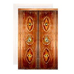 Decorated Wooden Marble Inlay Doors