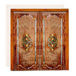 Wooden Marble Carved Inlay Doors