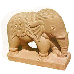 Carved Elephant Statue