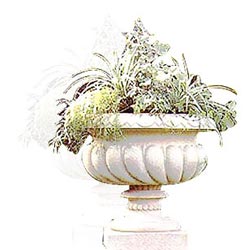 Carved Stone Flower Vase