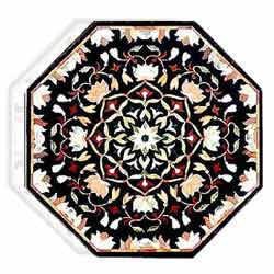 Cudappa Black Stone Octagonal Table Top