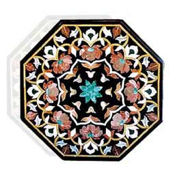 Octagonal Floral Design Table Top