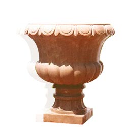 Pink Sandstone Flower Vase