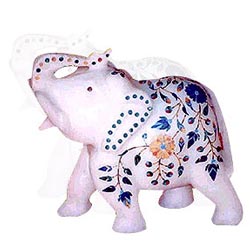Traditional White Elephant Statu