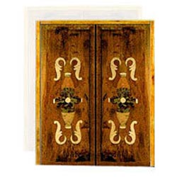 Wooden Marble Stone Inlay Doors